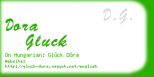 dora gluck business card